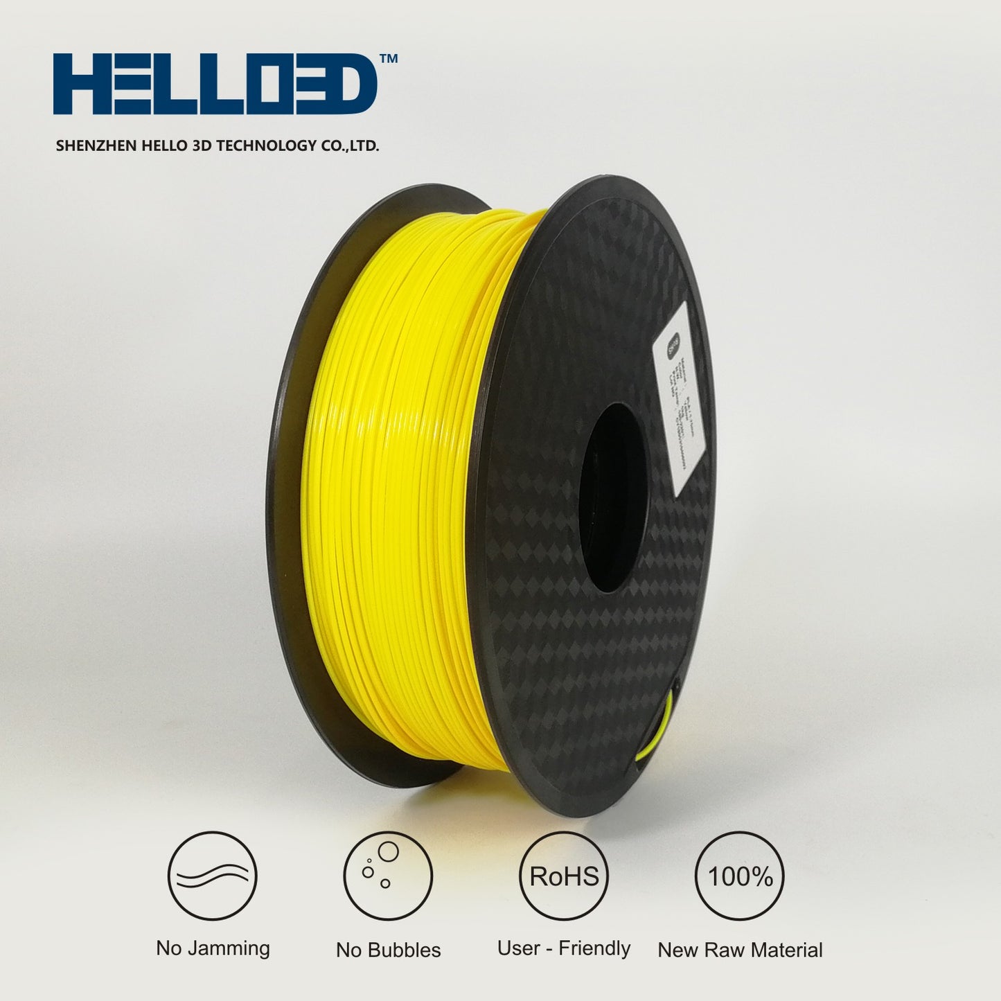 PLA 1.75mm Printing Filament 1KG Roll - Yellow image