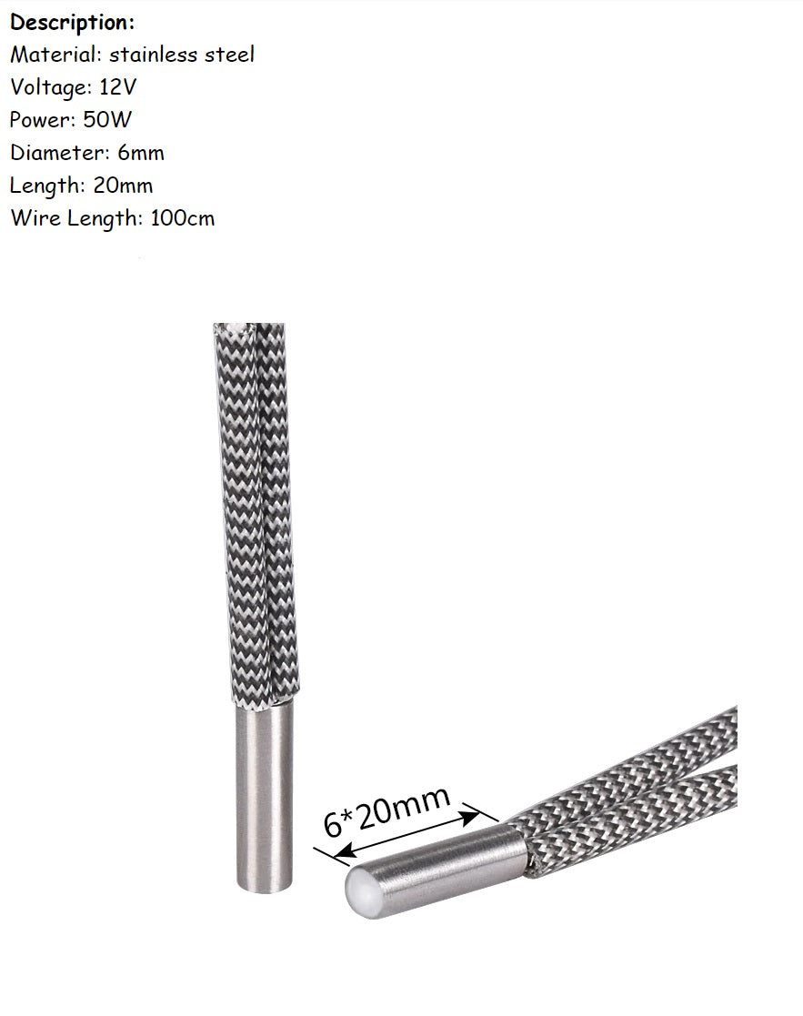 50 Watt Ceramic Heater Cartridge image 0