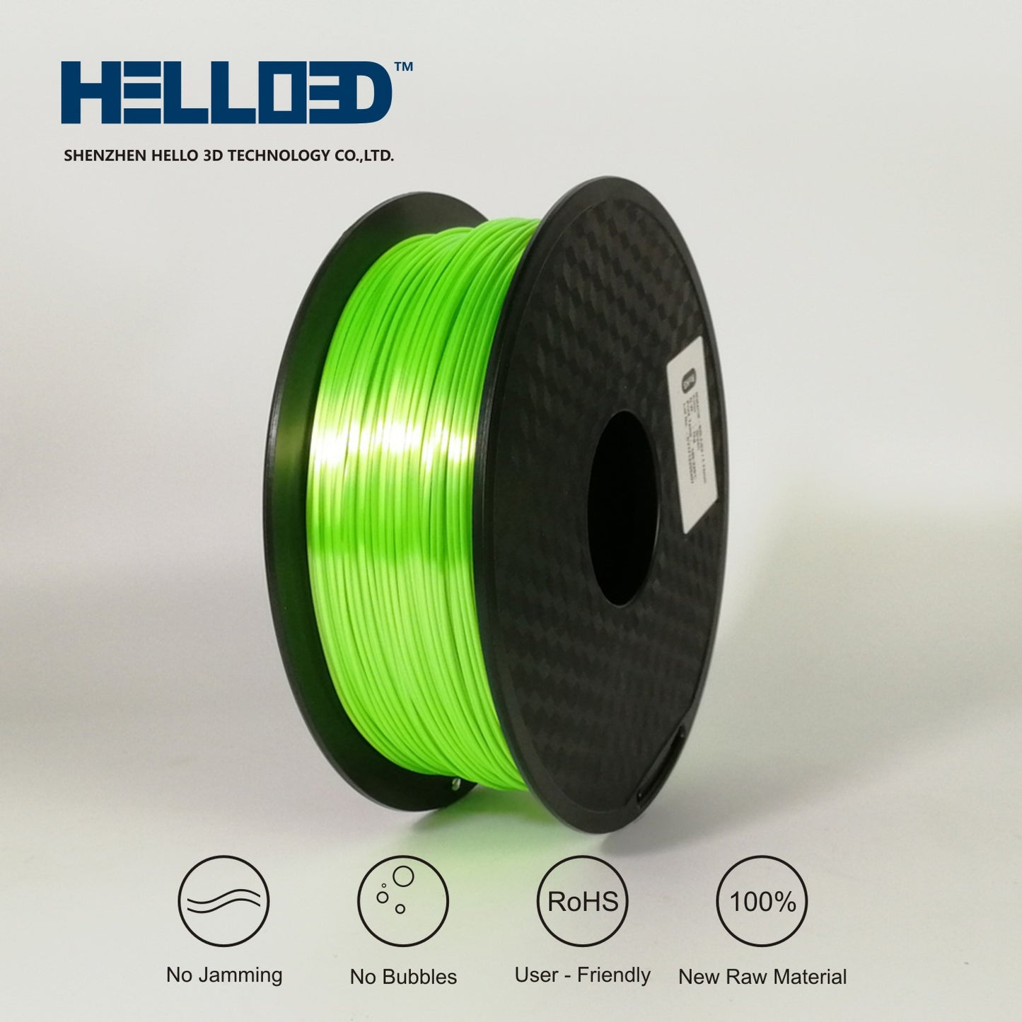Silky PLA 1.75 3D Printing Filament - Green image