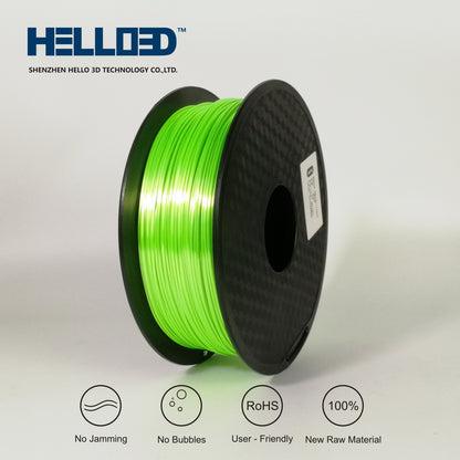 Silky PLA 1.75 3D Printing Filament - Green image