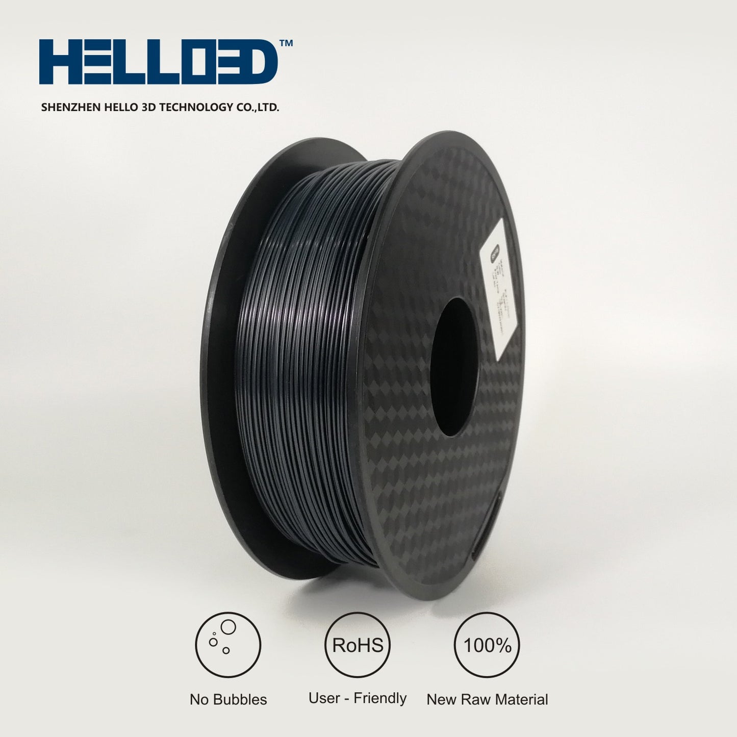 ABS 1.75 3D Printing Filament - Black image