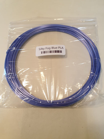 Silky PLA 1.75 3D Printing Filament Sample - Fog Blue image