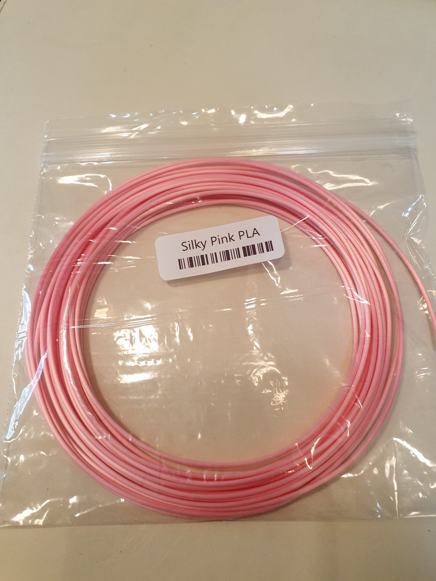 Silky PLA 1.75 3D Printing Filament Sample - Pink image