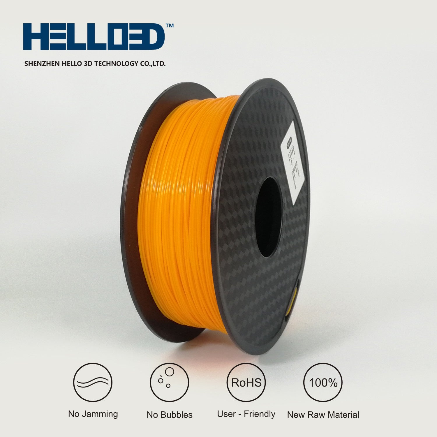 PLA 1.75mm Printing Filament 1KG Roll - Orange image
