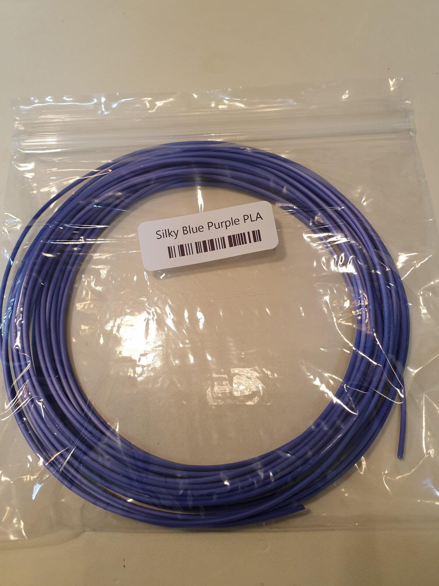Silky PLA 1.75 3D Printing Filament Sample - Blue Purple image