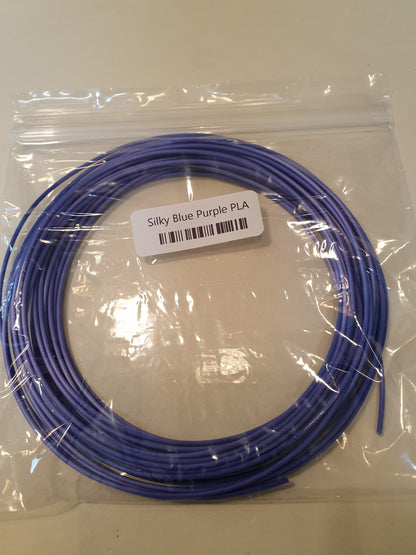 Silky PLA 1.75 3D Printing Filament Sample - Blue Purple image