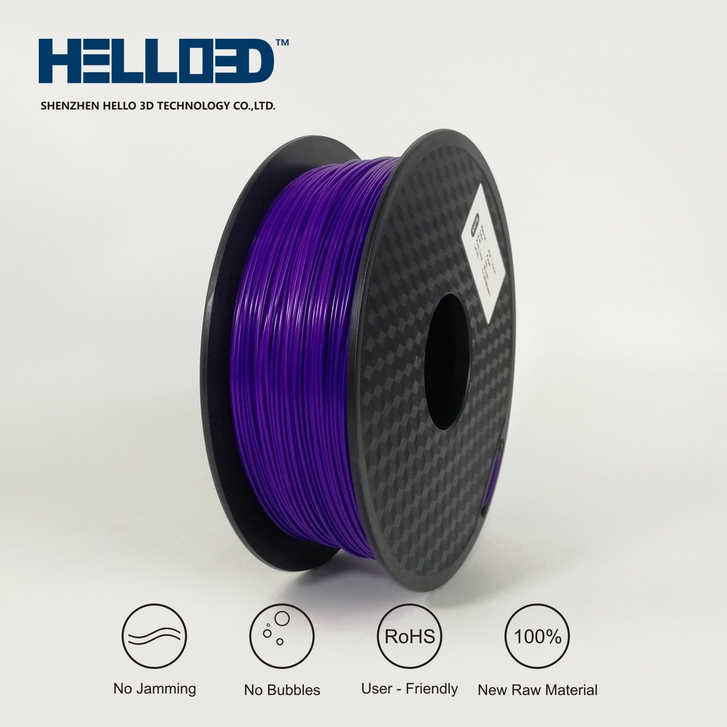 PLA 1.75mm Printing Filament 1KG Roll - Purple image