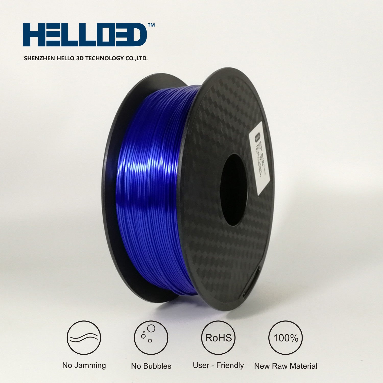 Silky PLA 1.75 3D Printing Filament - Dark Blue image