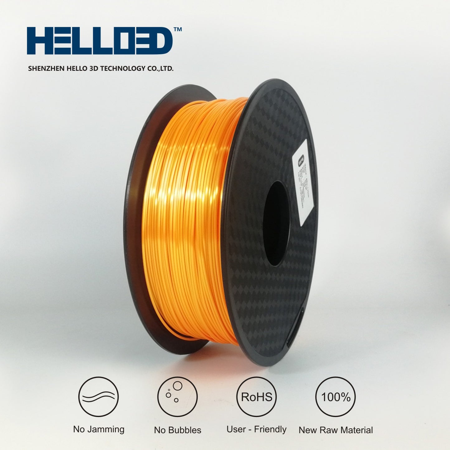 Silky PLA 1.75 3D Printing Filament - Orange image