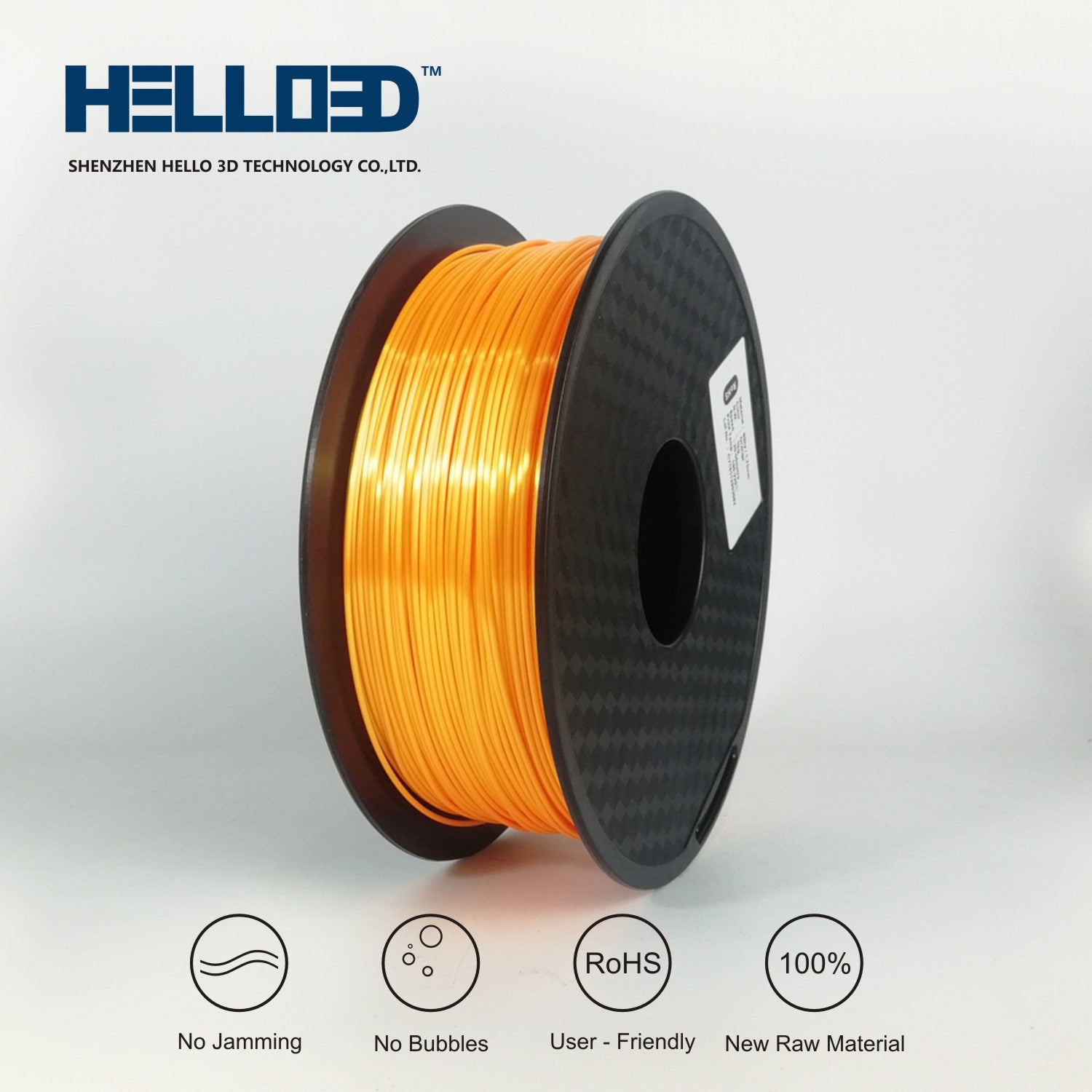 Silky PLA 1.75 3D Printing Filament - Orange image