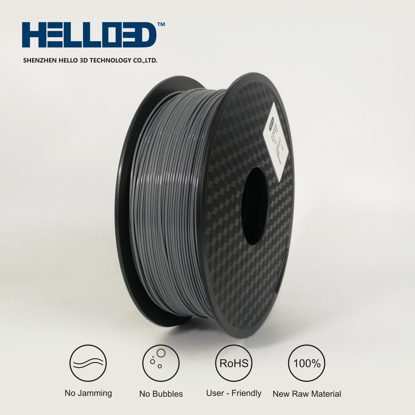 PLA 1.75mm Printing Filament 1KG Roll - Grey image