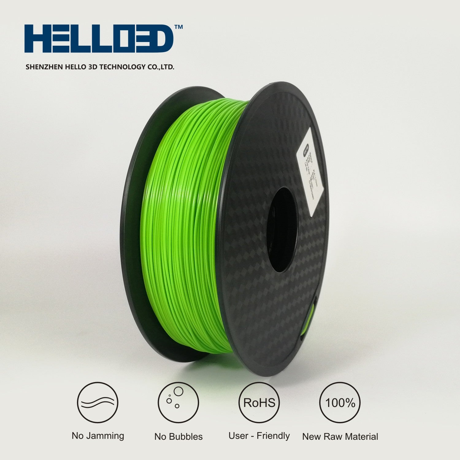 PLA 1.75mm Printing Filament 1KG Roll - Green image