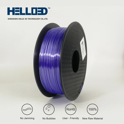 Silky PLA 1.75 3D Printing Filament - Fog Blue image